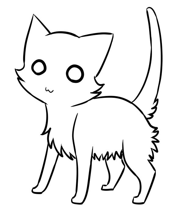 Free Cat Lineart 2 .:UPDATED VERSION:. by Savannah-Nanna on DeviantArt