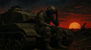 Last Light Over the Iron Field