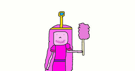 RQ: Princess Bubblegum Eating Cotton Candy by SarahVilela