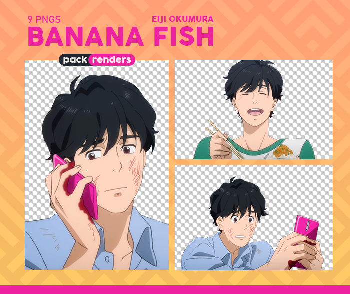 Eiji Okumura Banana Fish Renders Pack 1 By Coolcatsong On Deviantart Comes with the plane ticket as a sticker.