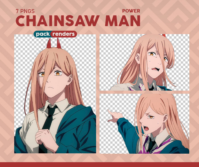 Chainsaw Man - Renders Pack #1 by coolcatsong on DeviantArt
