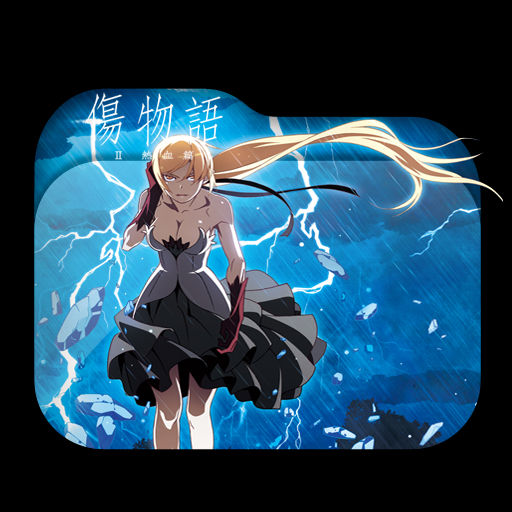 Get Wallpaper Kizumonogatari Ii Nekketsu Hen Folder Icon By Tatas18 On Deviantart Desktop Wallpaper