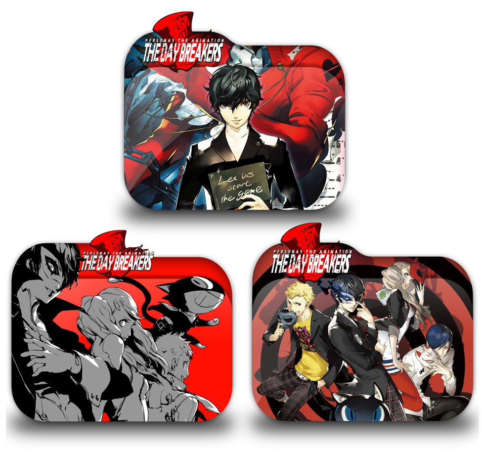 Persona 5 The Animation The Day Breakers Icon Pack by tatas18 on DeviantArt
