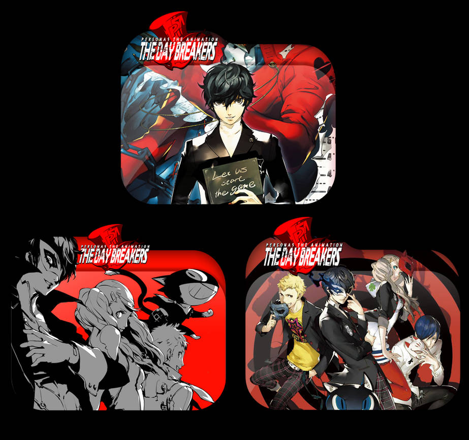 Persona 5 The Animation The Day Breakers Icon Pack by tatas18 on DeviantArt