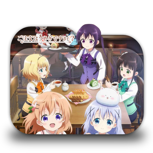 Gochuumon Wa Usagi Desu Ka? Bloom Icon Folder by assorted24 on DeviantArt