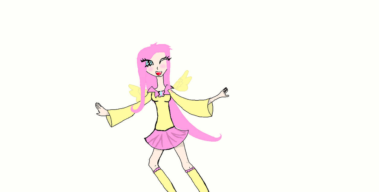 Human fluttershy by Seriously--unserious on DeviantArt