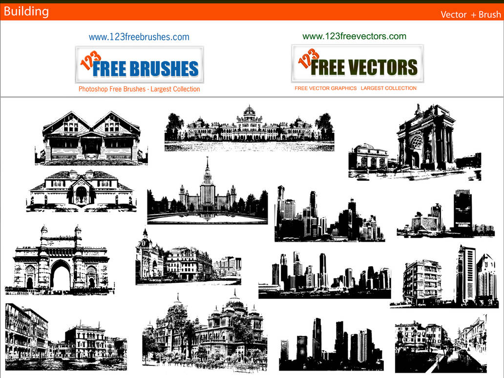 Building Vector Pack By 123freevectors On DeviantArt