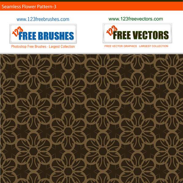 Free Vector Seamless Flower Pattern