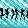 Dancing Girl Silhouettes