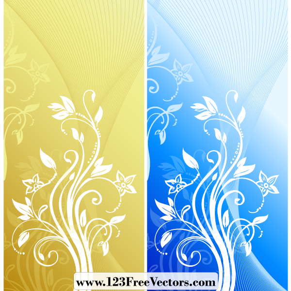 Abstract Floral Background Vector