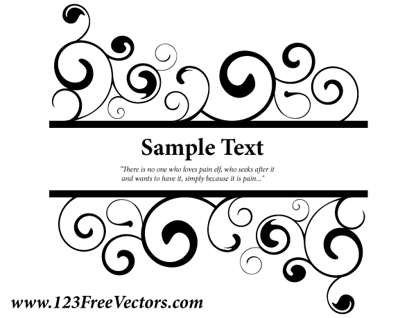 Vector Ornate Swirl Banner by 123freevectors on DeviantArt
