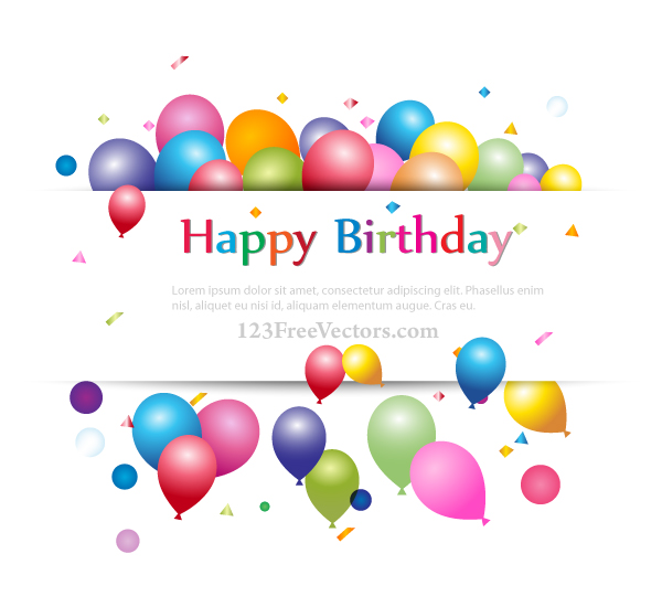 Happy Birthday Background Banner Design by 123freevectors on DeviantArt