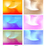 Vector Abstract Gradient Mesh Background Halftone