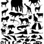 Animals Silhouettes Collection Vector Pack