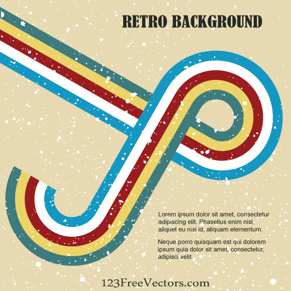 Retro Background Vector Art