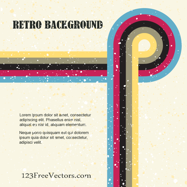 Retro Background Vector Graphics