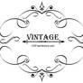 Vintage Calligraphy Frame Vector Graphics