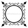 Circle Ornate Frame Vector Graphics