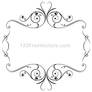 Floral Ornament Frame Vector Graphics