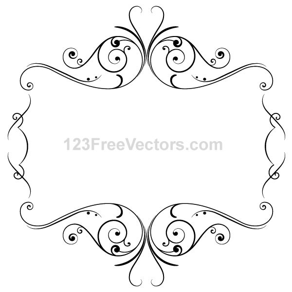 Floral Ornament Frame Vector Graphics By 123freevectors On Deviantart