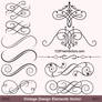 Vintage Calligraphic Vector Ornaments