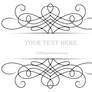 Vector Floral Ornament Banner with Place Your Text
