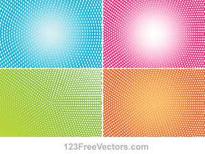 Abstract Colorful Halftone Illustrator Vector Back, de 123freevectors