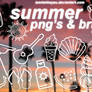 summer brushes and png's