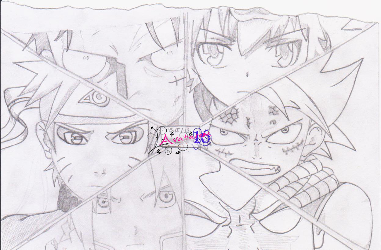 Six Anime Drawings by Avatarem16 on DeviantArt Six Anime Drawings by Avatarem16 on DeviantArt