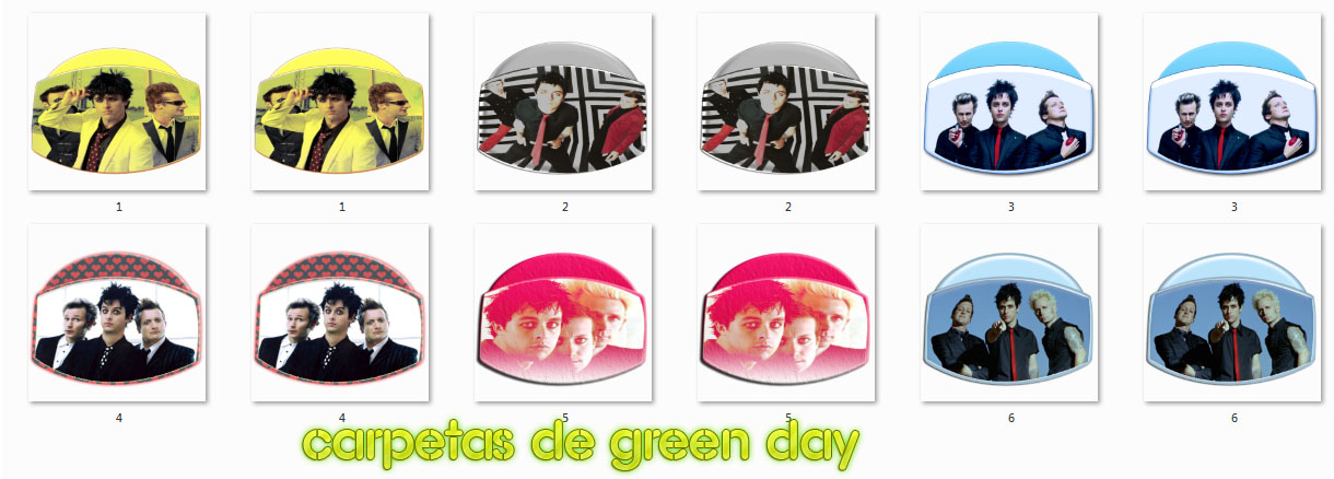 carpetas de Green Day