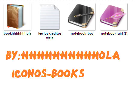 pack iconos books