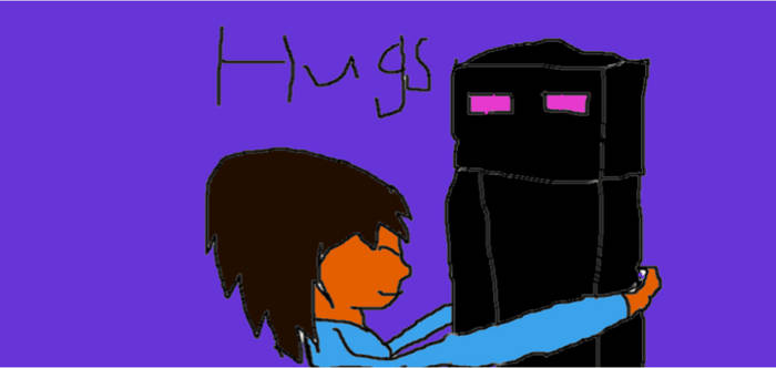 hugging enderman