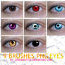 10 PNG EYES COLORS BRUSHES