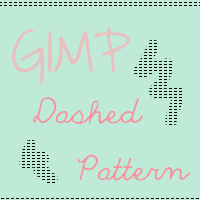 GIMP Dashed Line Pattern