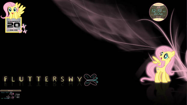 Fluttershy Rainmeter by NerdyPoncho, visual art