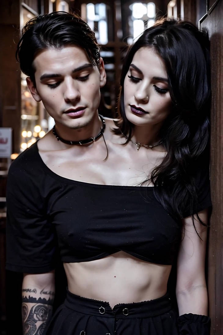 Goth Couple by hypergenetik on DeviantArt