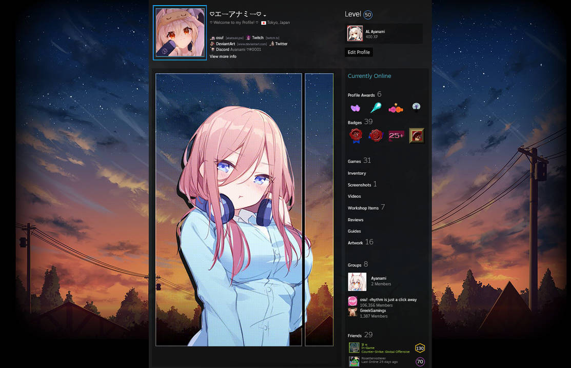 Steam Artwork Animated Background