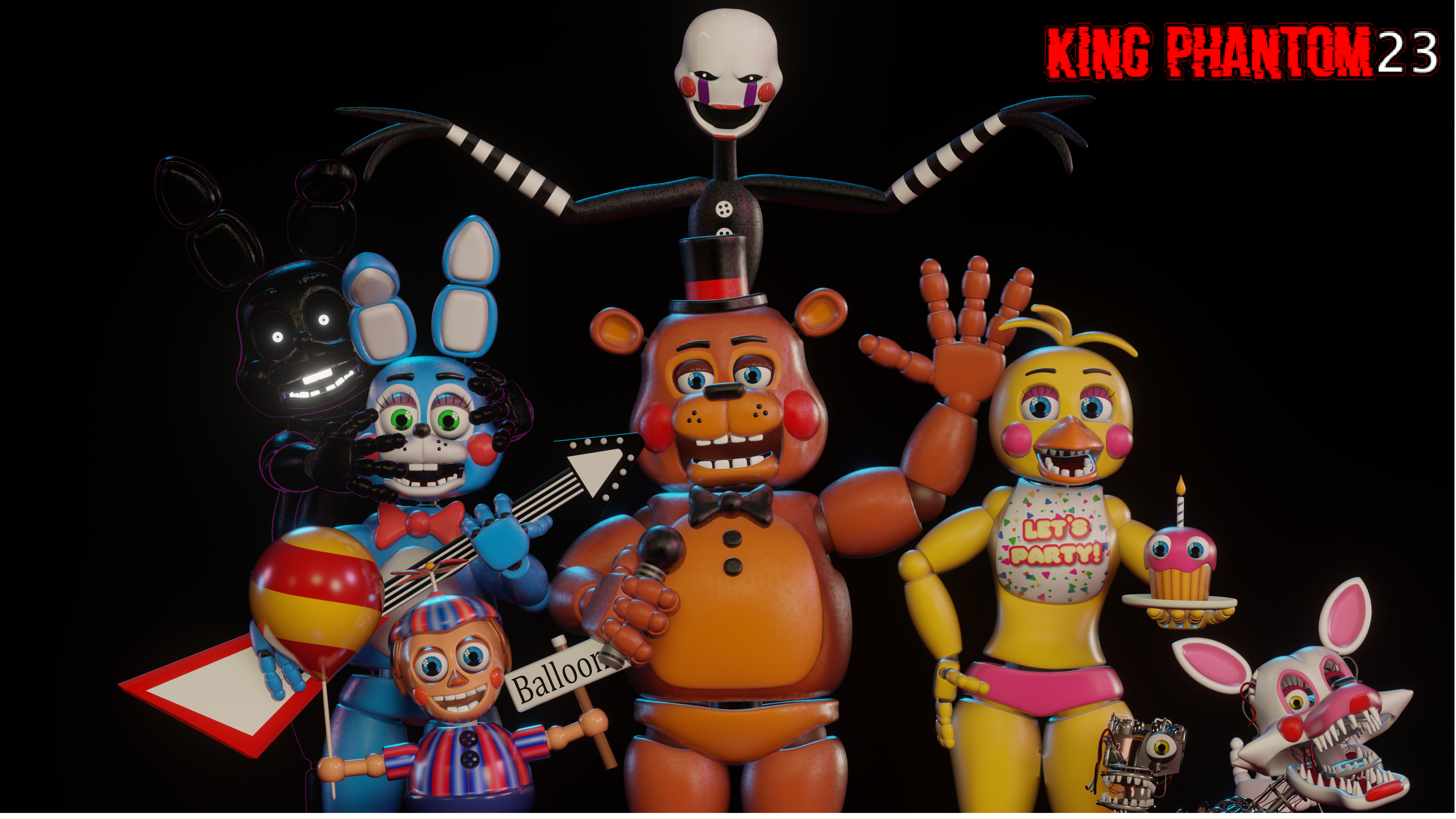 The Fnaf 4 Gang V.2 Remake by KingPhantom23 on DeviantArt