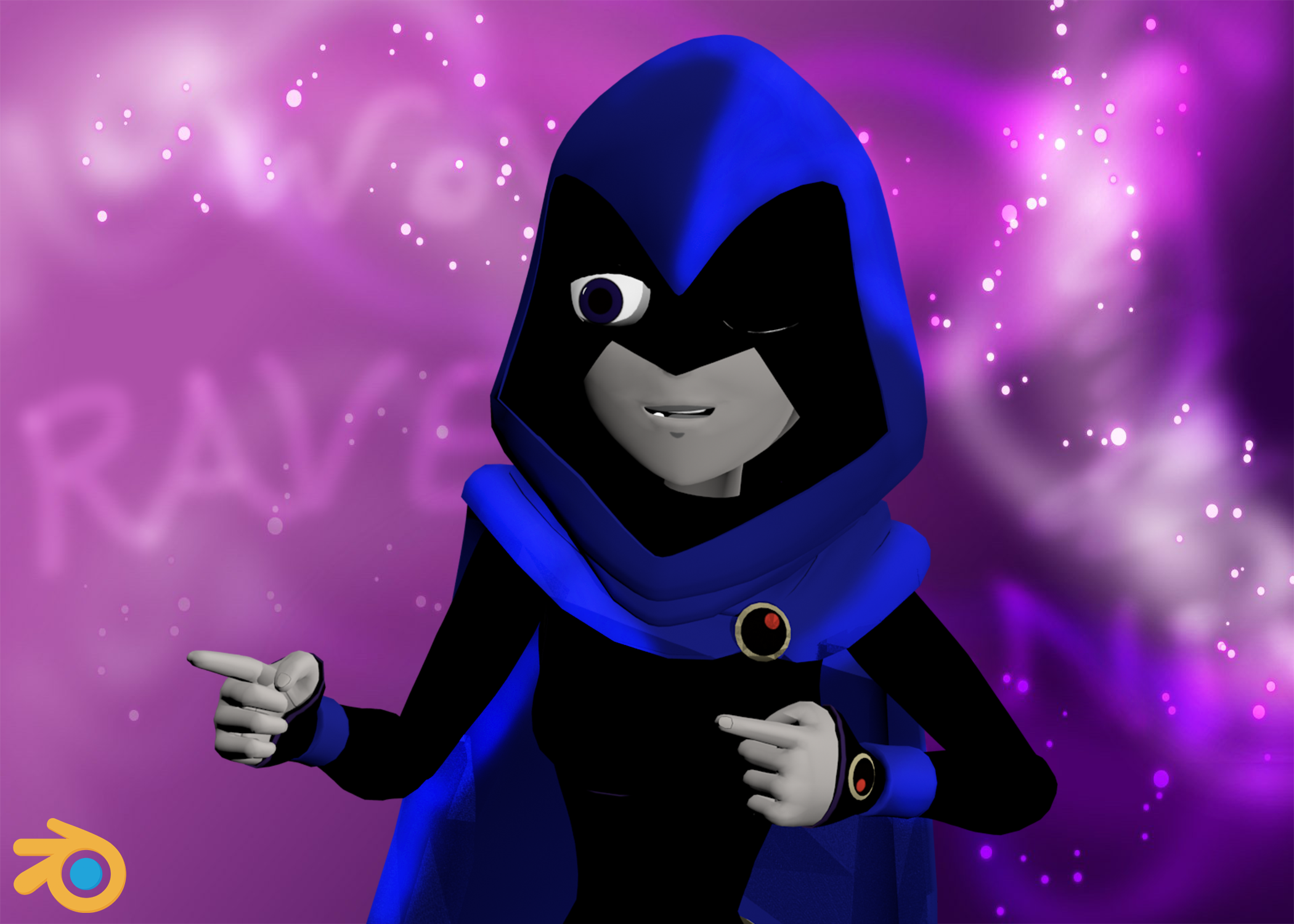 Teen titans Raven - Download Free 3D model by Gajk.Mv (@Gajk.Mv) [3a93d2a]