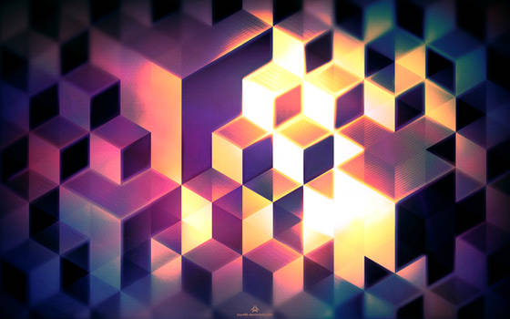 Abstract cubes WALLPAPER