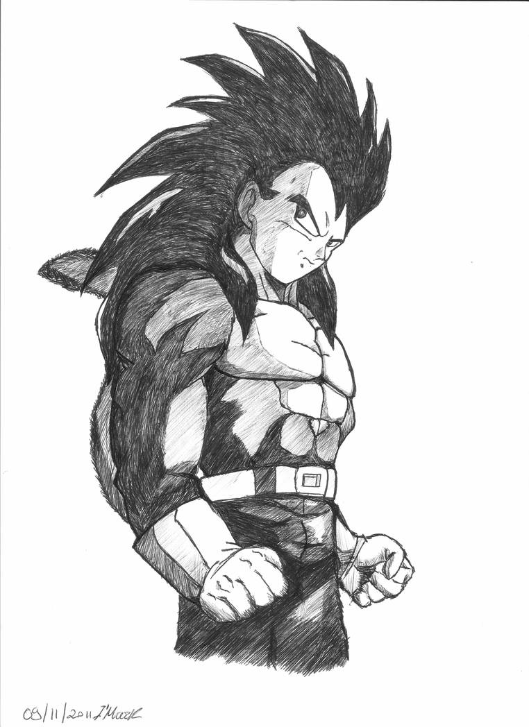 Draw Vegeta Super Saiyan 4 By Markth23 On Deviantart