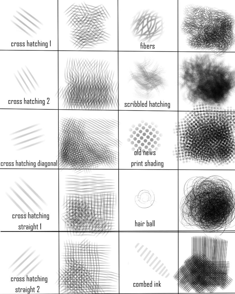 Sketchbook Pro - Cross Hatching Brush Set