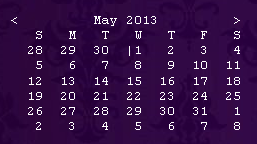 SimpleCalendar 1.0