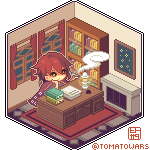 Pixel Honeycombs: Ougai's Library