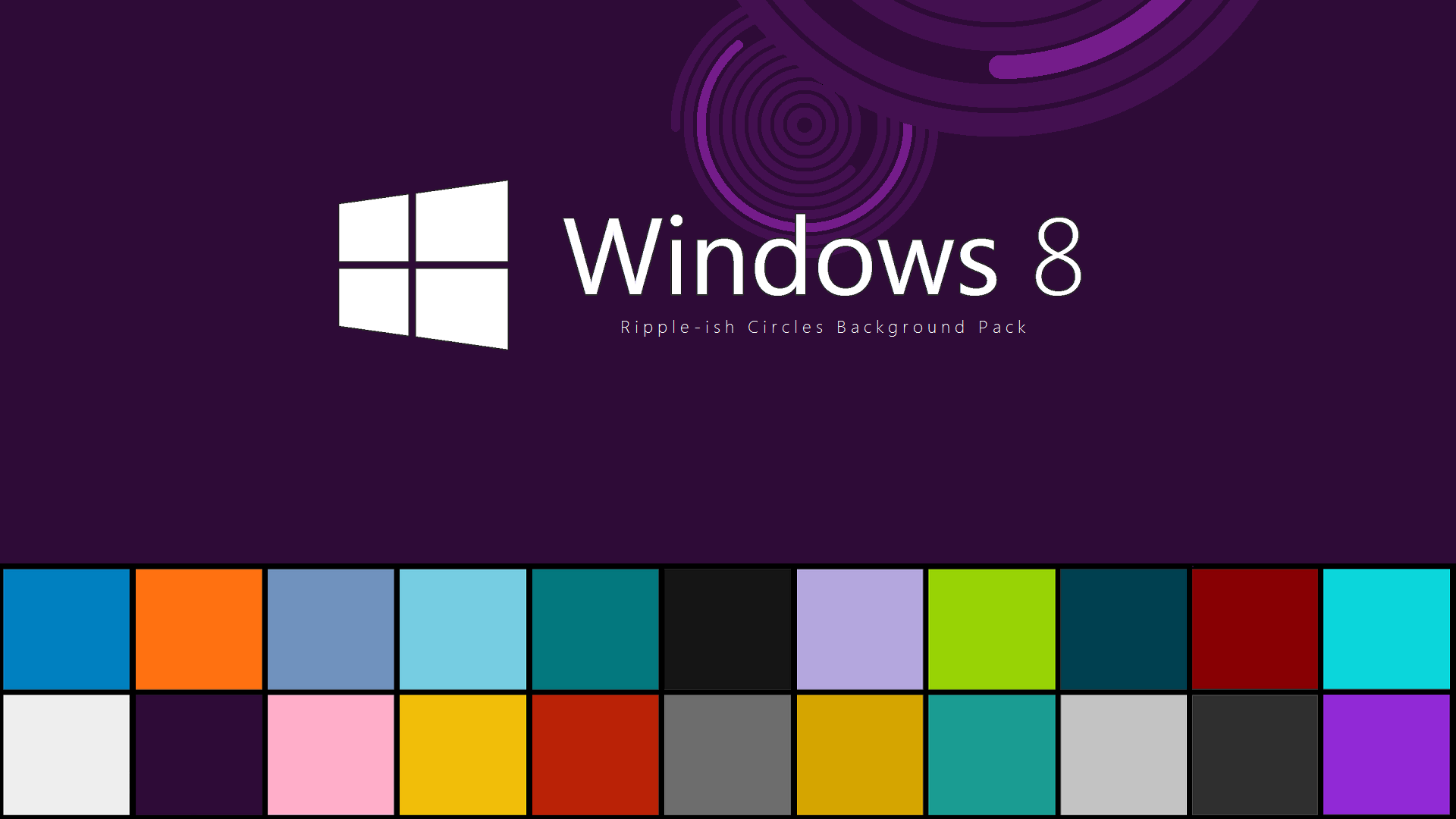 Windows 8 Ripple-ish Circles Background Pack