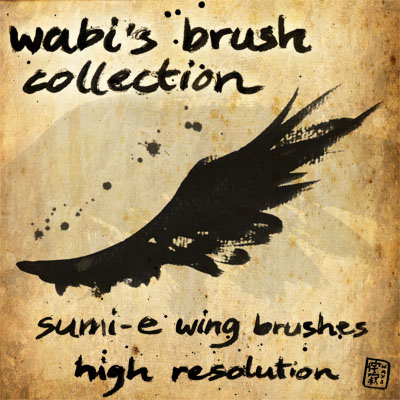 wabibrushset_sumi-e wing