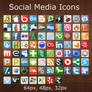77 social media network icons