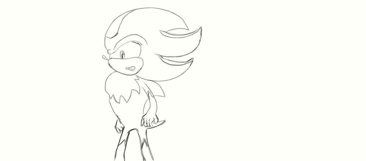Shadow The Hedgehog Sketch by ItzalTheHedgehog on DeviantArt