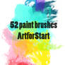 52 paintbrushes