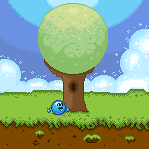 Emoticon and the Tree-FINISHED by PedroPinguim